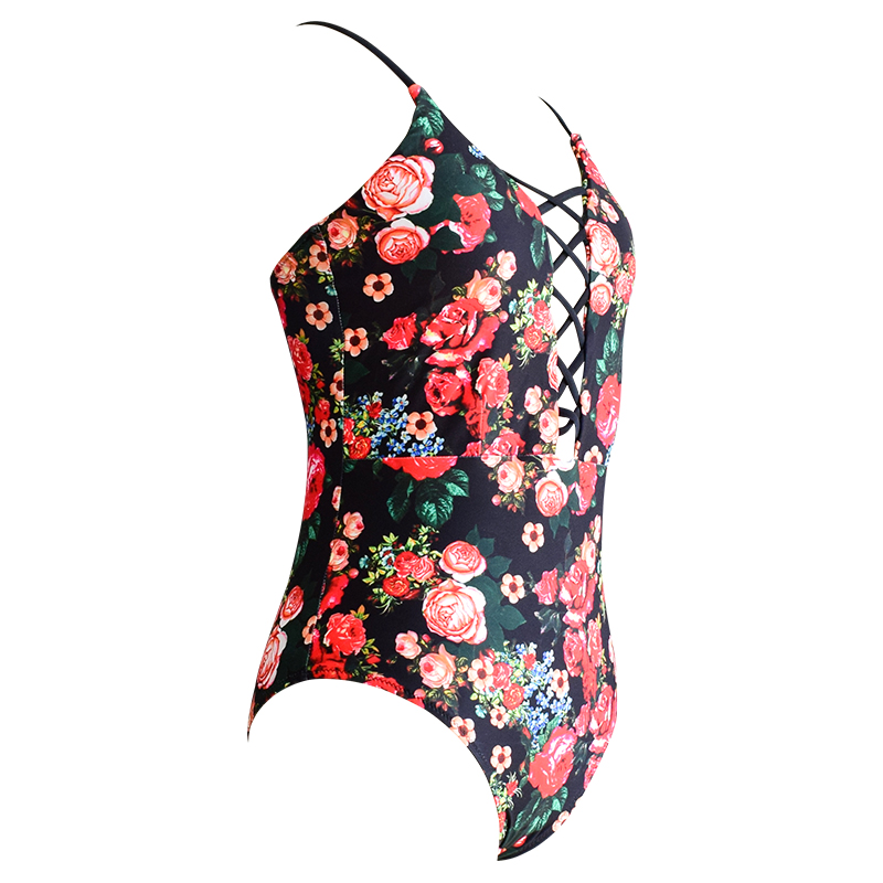 2021 floral rose pattern swimware