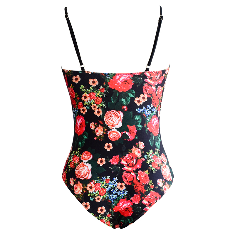 2021 floral rose pattern swimware