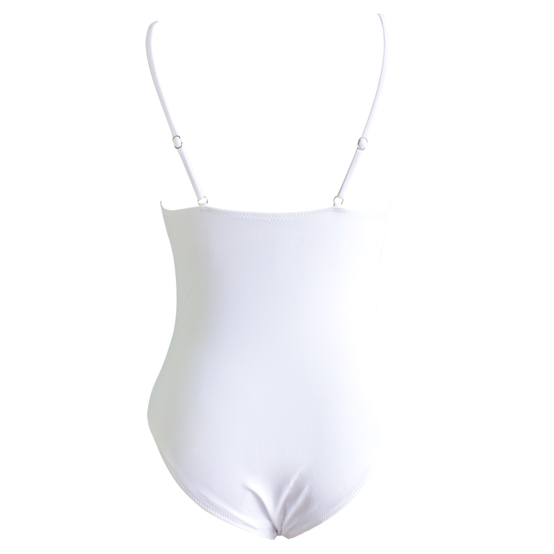 White background safflower women's Bikini