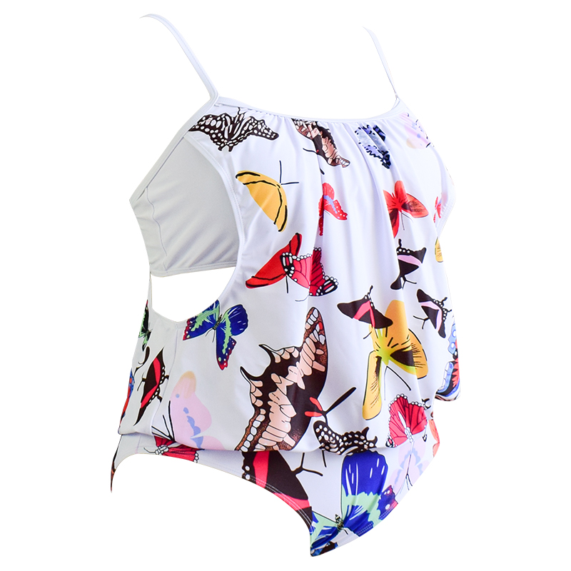 Large Size Cover Belly One Piece Women Cute Print Bikini Swimwear Bikini Set