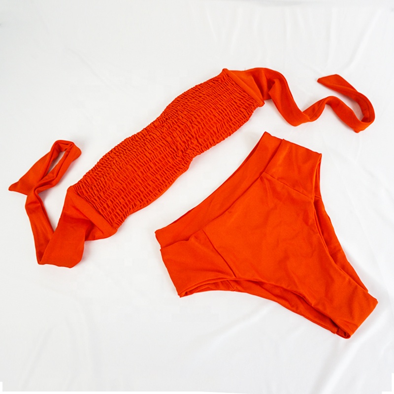 orange bandaeu  bikini sets.jpg