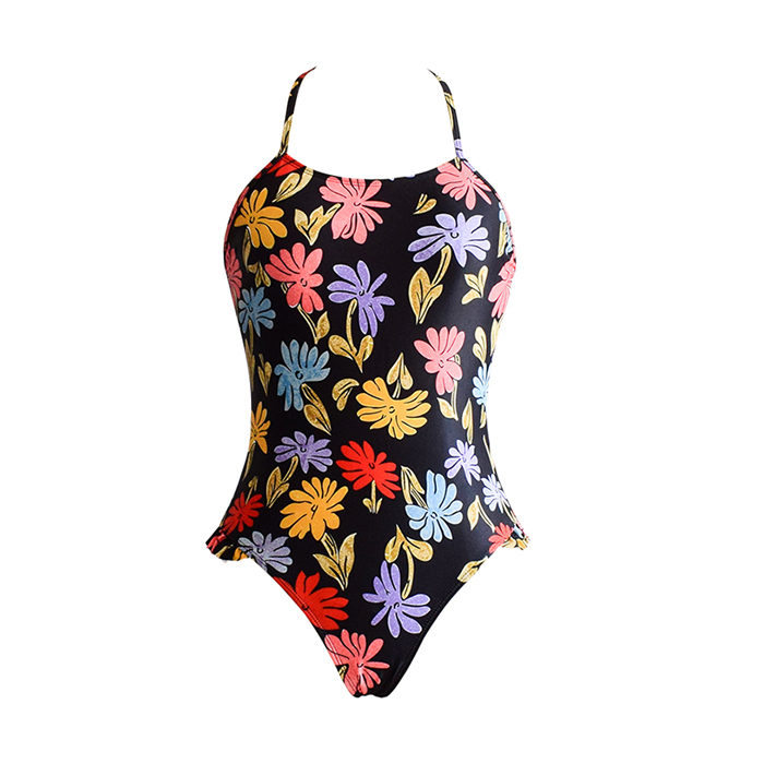 printing halter neck bikini