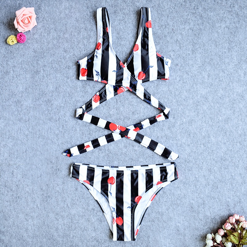 sexy top cross women swimsuit