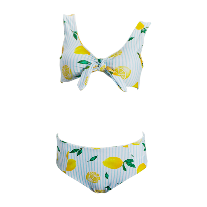 summer day lemon fruit bikini