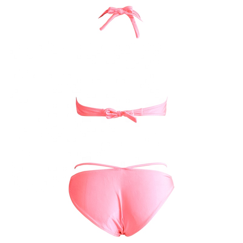 tie string design triangle bikini