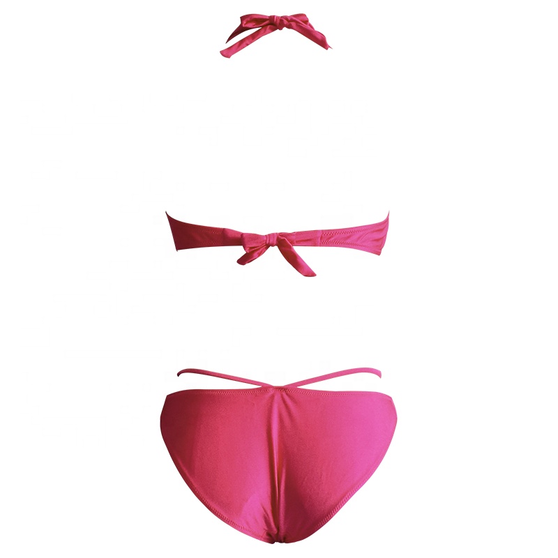 tie string design triangle bikini