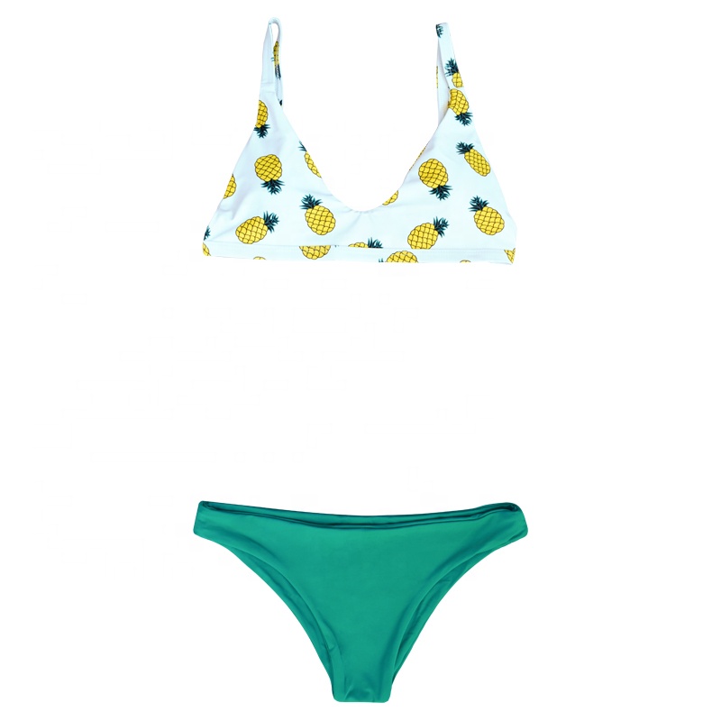 pineapple printing swimwear suit