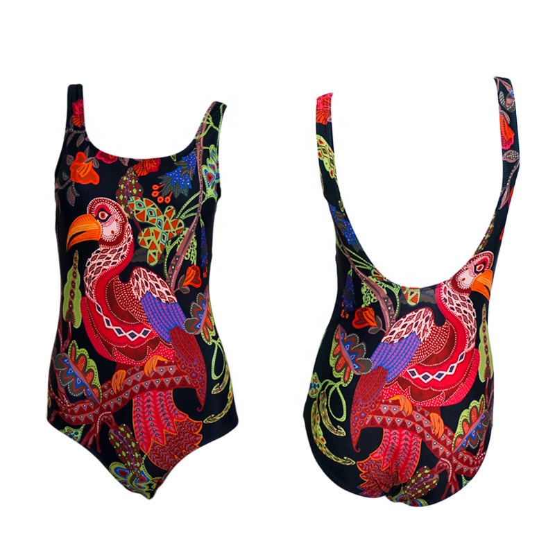 allover animal printing bikini