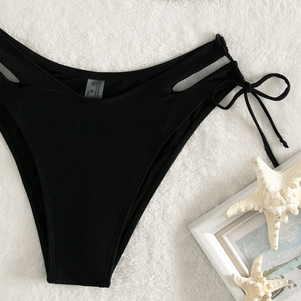 2022 solid black swimsuit