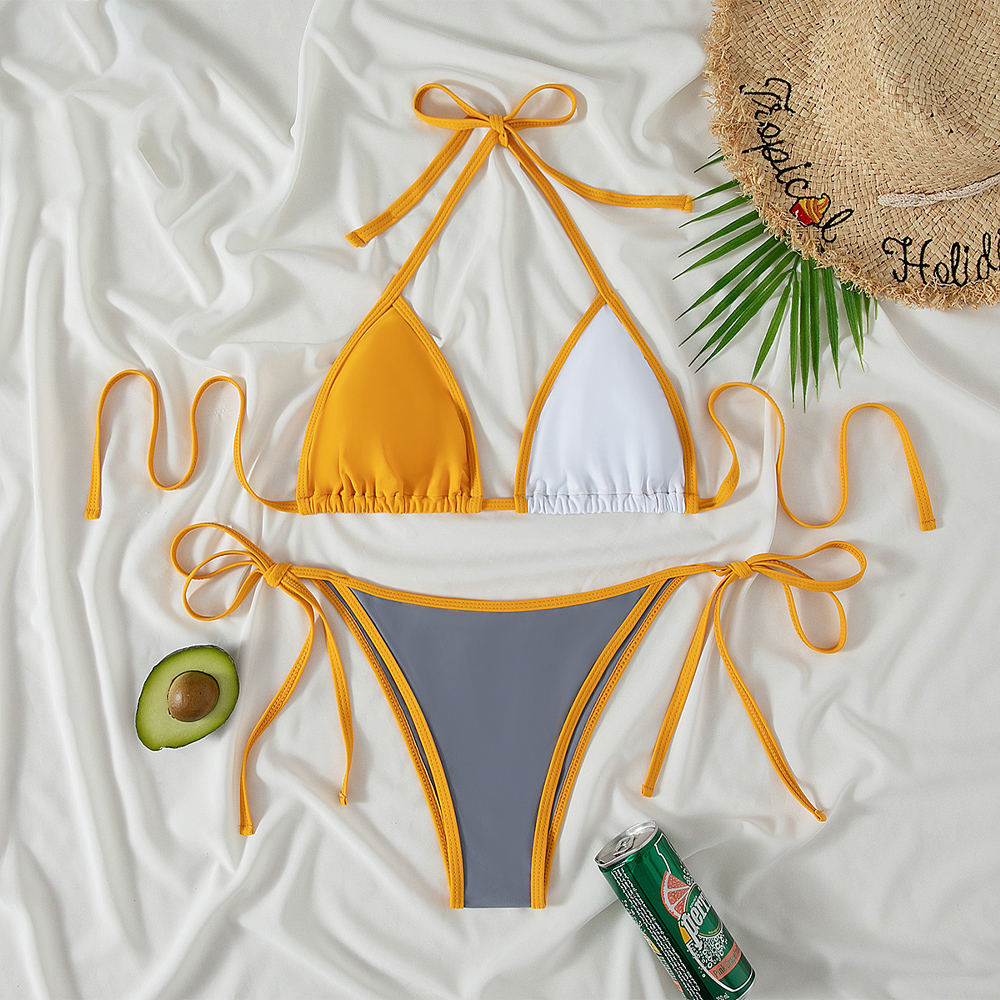 halter triangle bathing suit