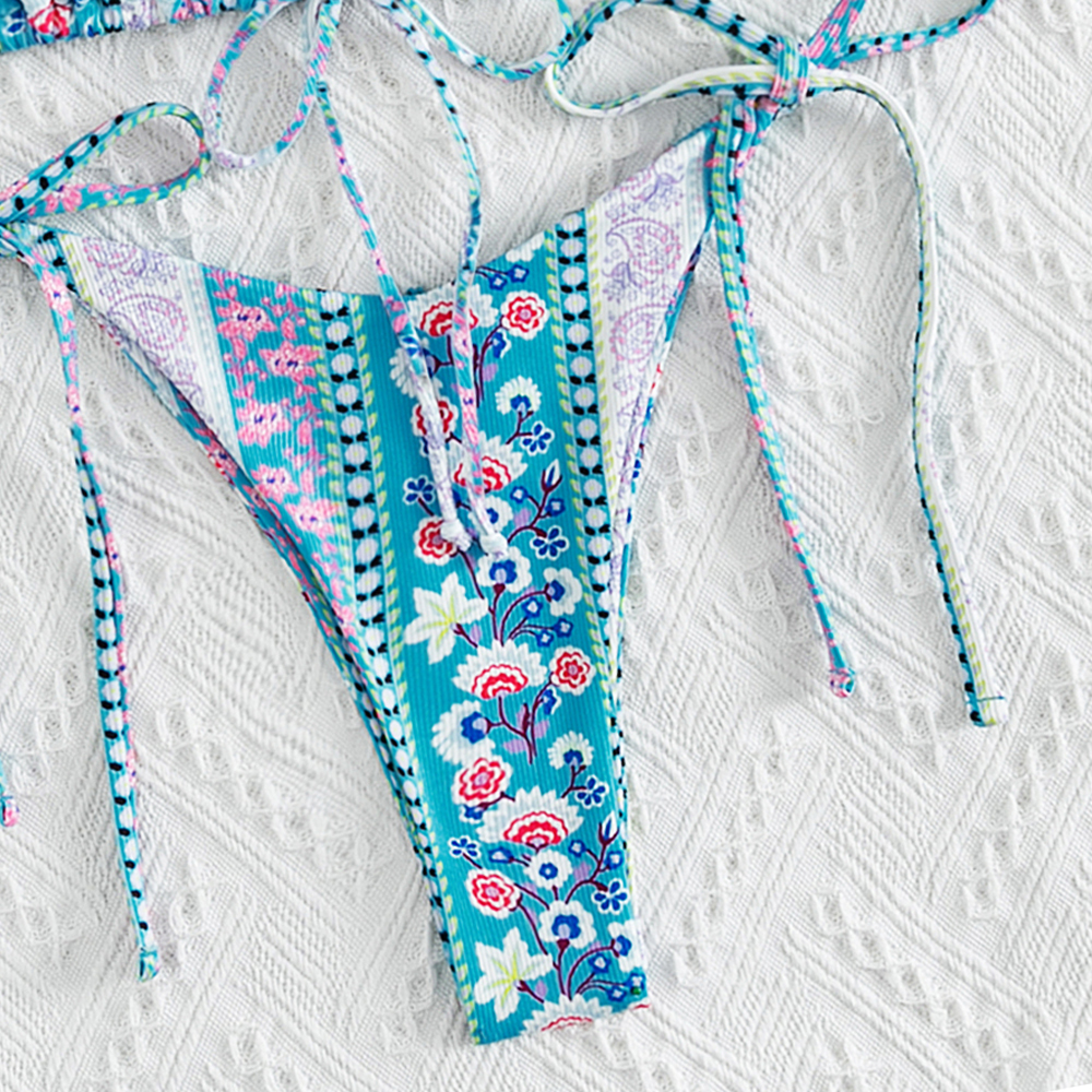 floral printing swimwear bikini