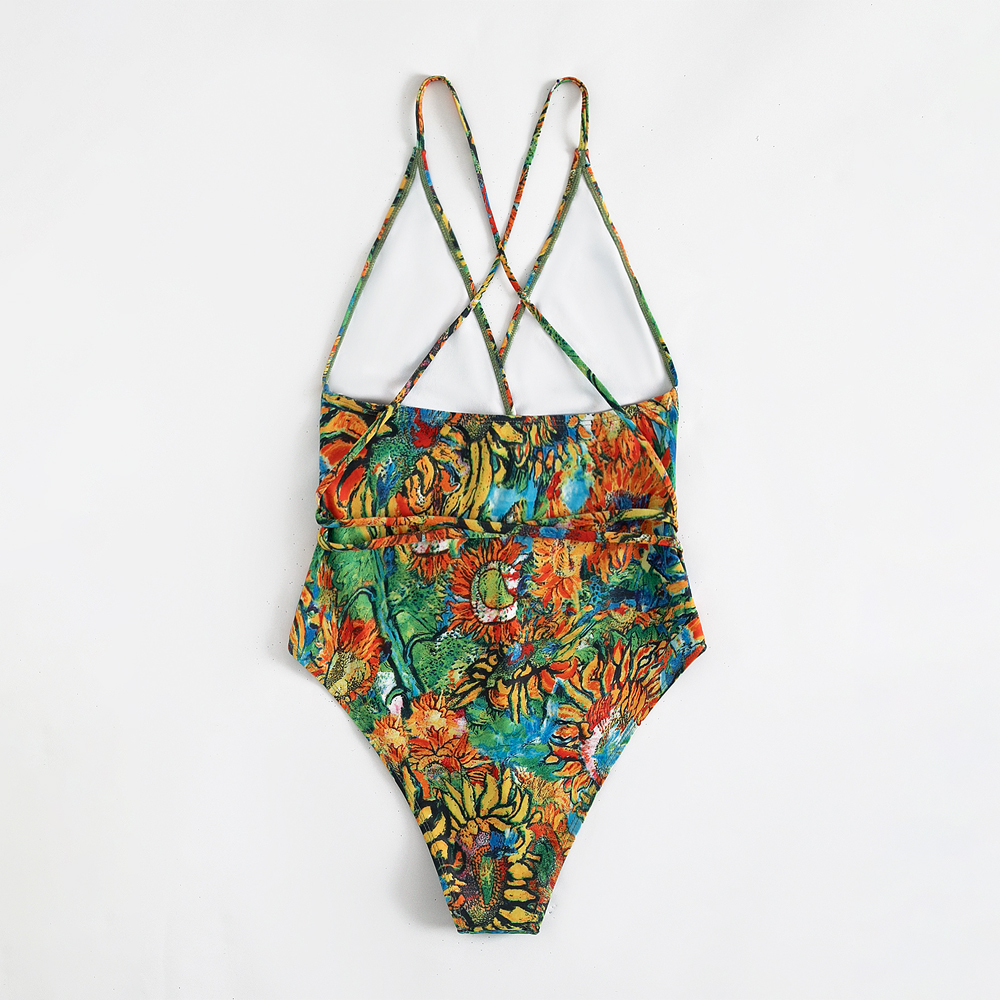 Abstract Oil Painting Swimwear