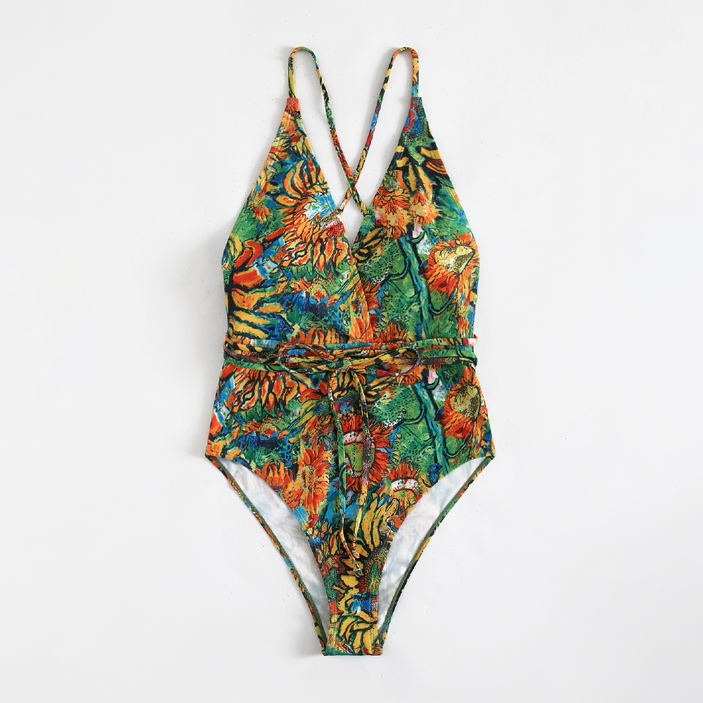 Abstract Oil Painting Swimwear