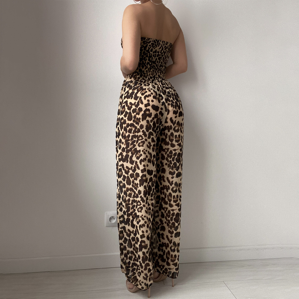 Leopard Chiffon Bikini Cover Up