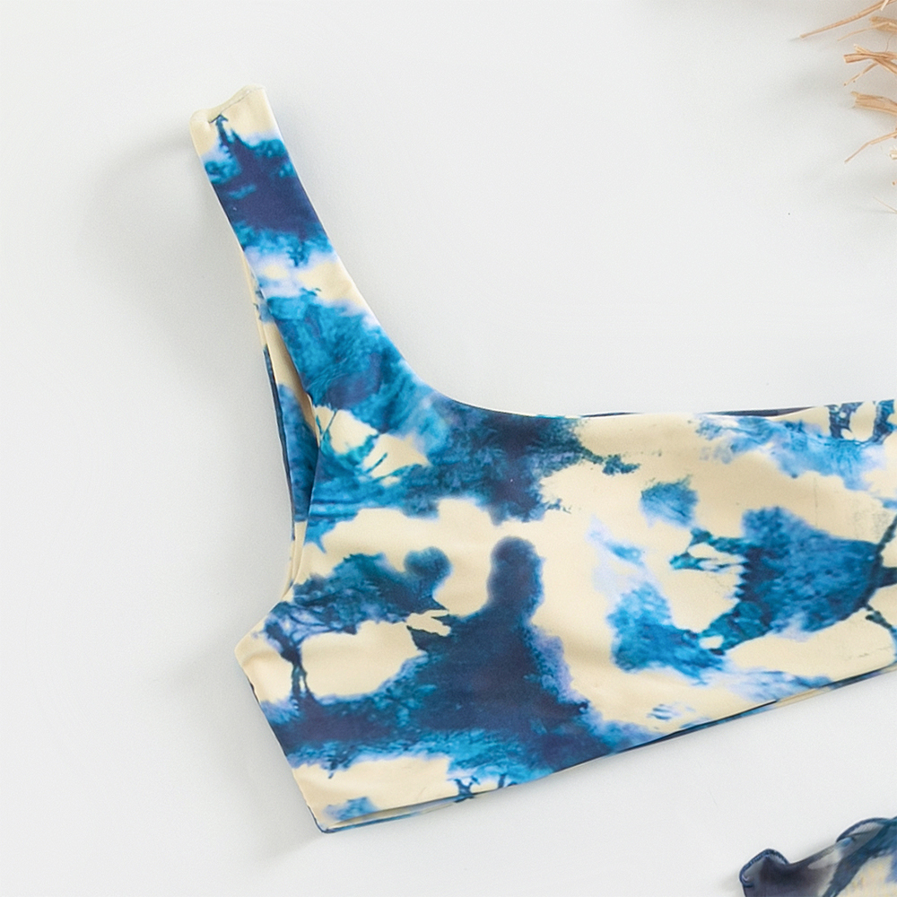 Creative Tie-Dye Beach Swimwear