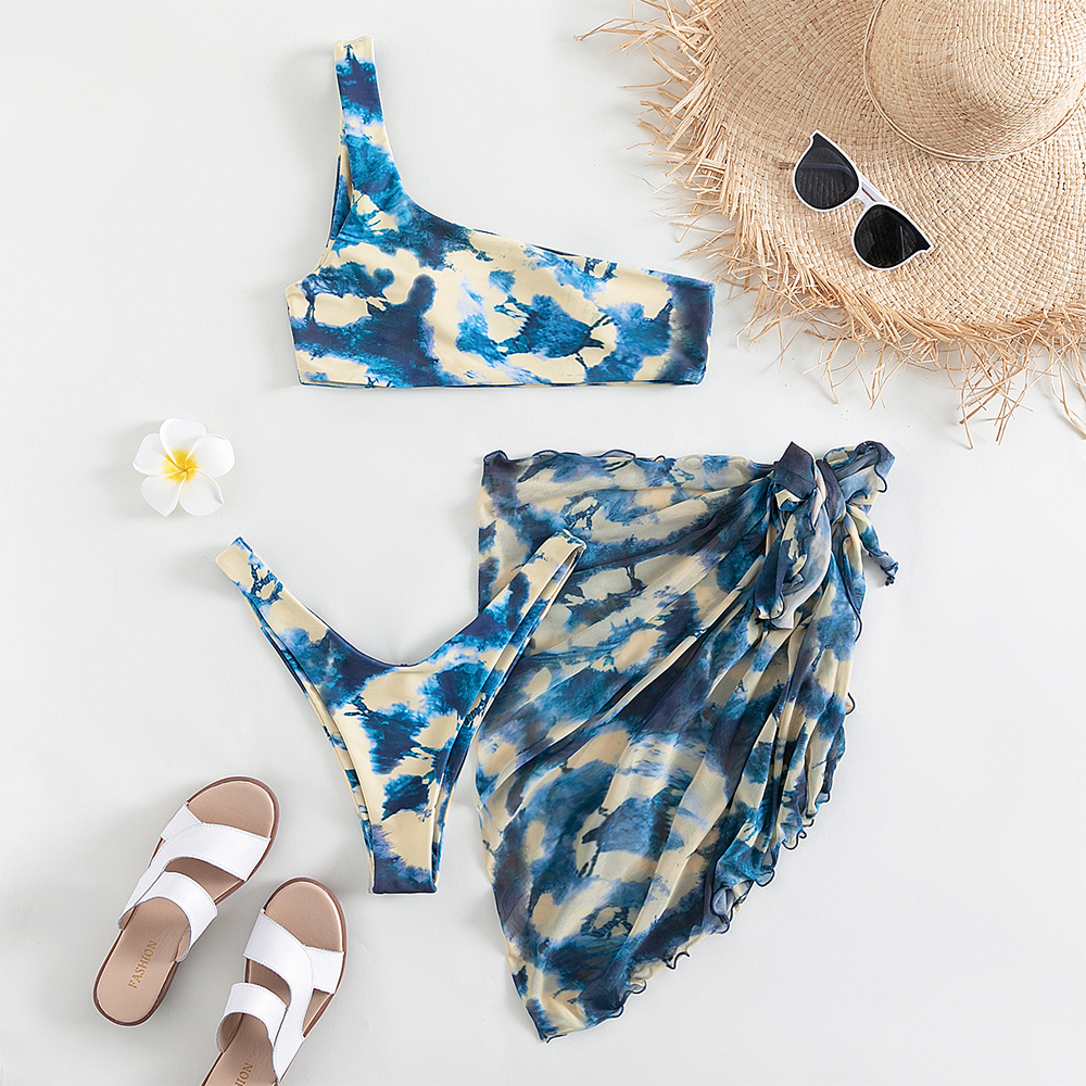 Creative Tie-Dye Beach Swimwear