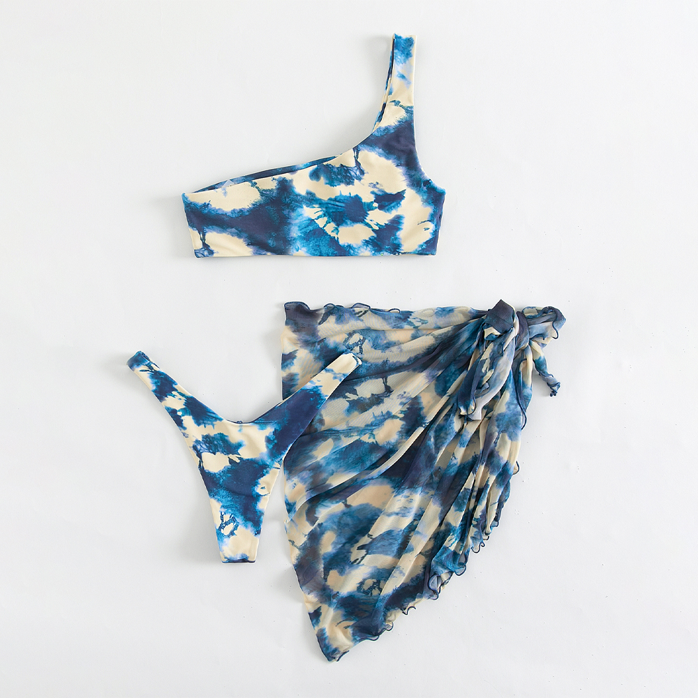 Creative Tie-Dye Beach Swimwear