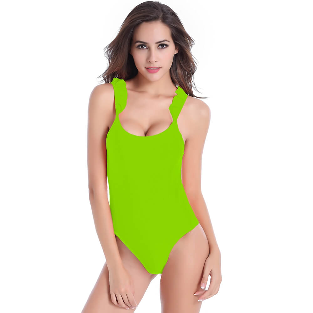 pink green orange blue white black solid color one piece flash hollow out beachwear